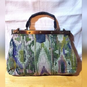 Vintage green/blue purse